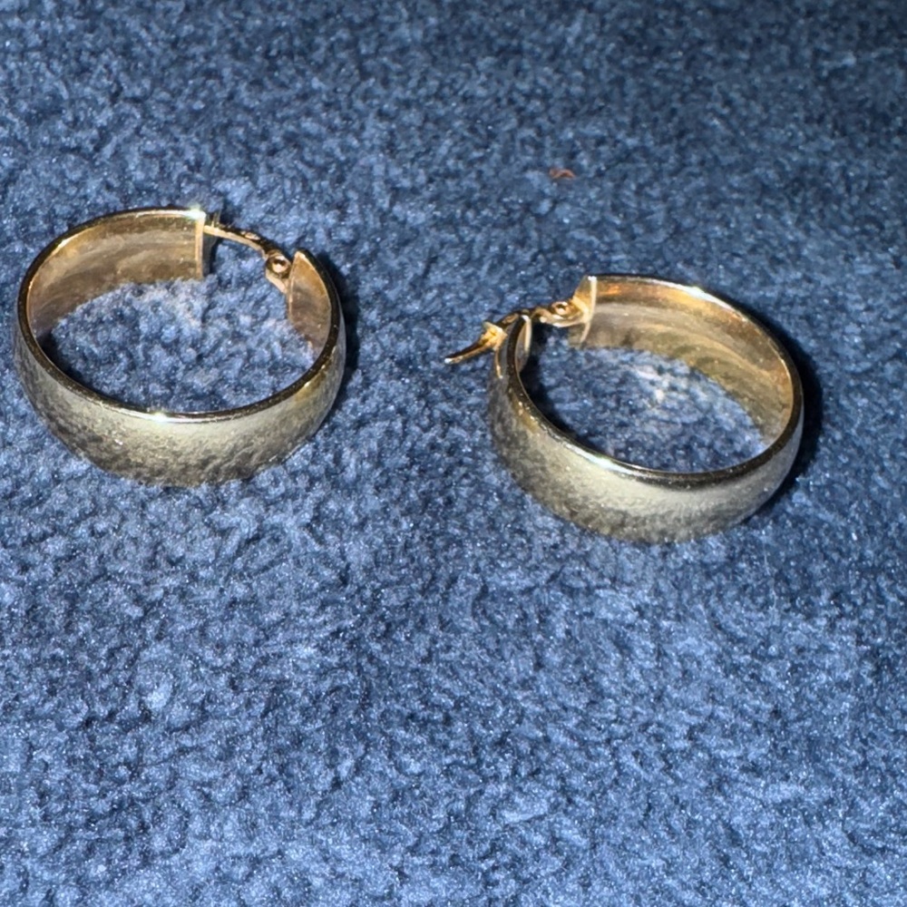 14k Gold-Tone Hoop Earrings
